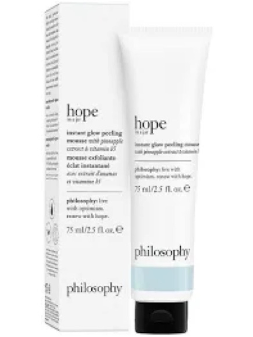 Philosophy Hope In A Jar Instant Glow Peeling Cleanser — White & Light Blue